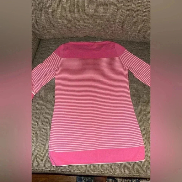 Lilly Pulitzer WMN pink striped shirt top size small EUC - Picture 7 of 7